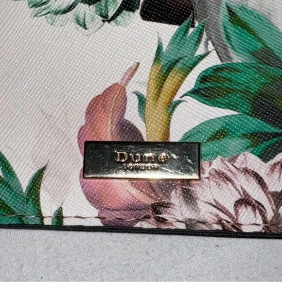 Dune London Keychain ID Case Coin Pouch Mini Wallet Floral Design - Picture 2 of 8